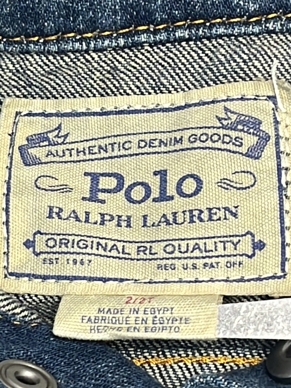 Polo Ralph Lauren Sz 2/2T Denim Jacket NEW
W/TAGS - Picture 7 of 8